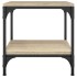Mesas auxiliares 2 uds contrachapada roble Sonoma 40x40x40