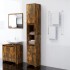 Armario baño madera contrachapada roble ahumado