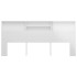 Mueble cabecero blanco brillante 220x19x103,5
