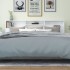 Mueble cabecero blanco brillante 220x19x103,5