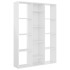 Divisor/estantería aglomerado blanco brillante 100x24x140