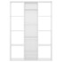 Divisor/estantería aglomerado blanco brillante 100x24x140