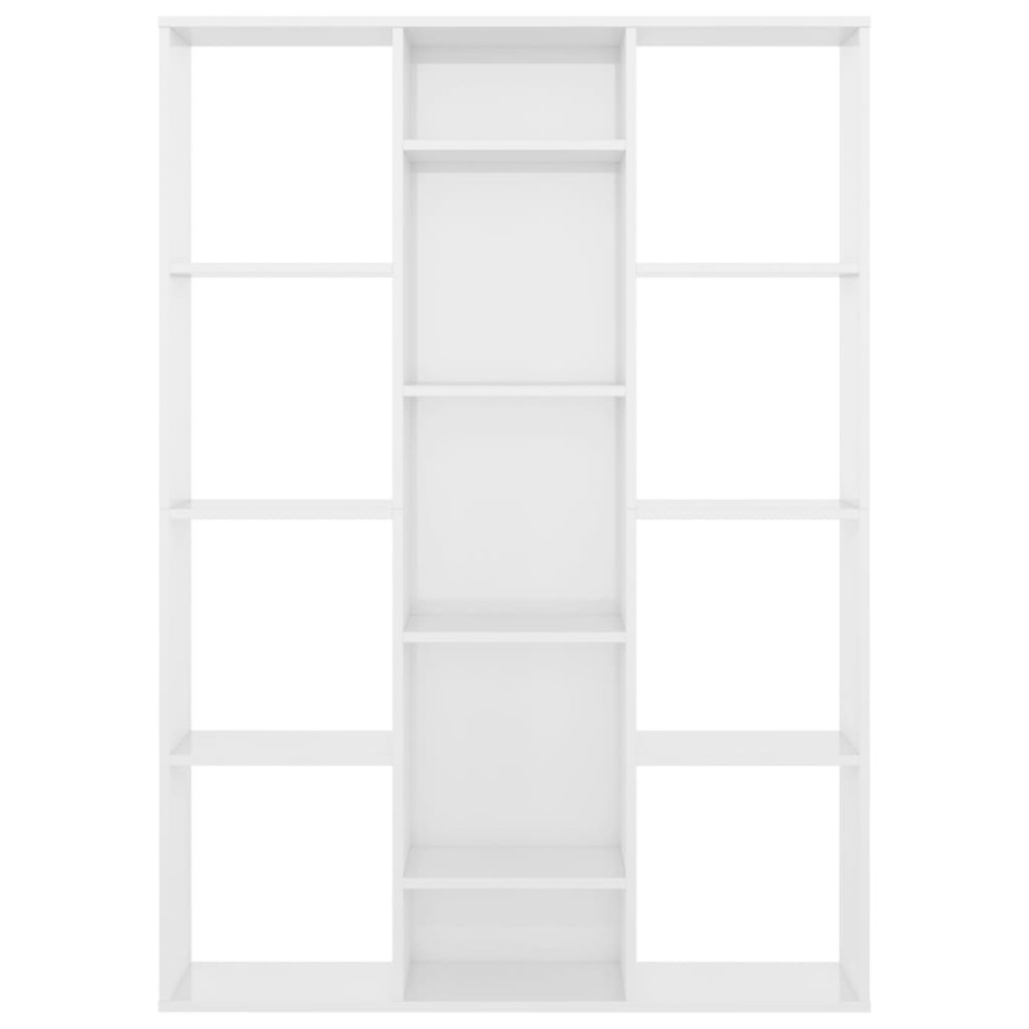 Divisor/estantería aglomerado blanco brillante 100x24x140