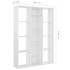 Divisor/estantería aglomerado blanco brillante 100x24x140