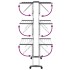 Tendedero de 3 niveles con ruedas plateado 60x70x129