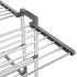 Tendedero de 3 niveles con ruedas plateado 60x70x129