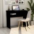 Escritorio de madera contrachapada negro 90x50x74
