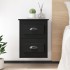 Mesitas de noche de pared 2 uds negras 41,5x36x53