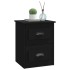 Mesitas de noche de pared 2 uds negras 41,5x36x53