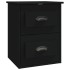 Mesitas de noche de pared 2 uds negras 41,5x36x53