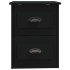 Mesitas de noche de pared 2 uds negras 41,5x36x53