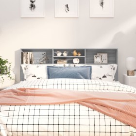 Mueble cabecero gris Sonoma 180x19x103,5