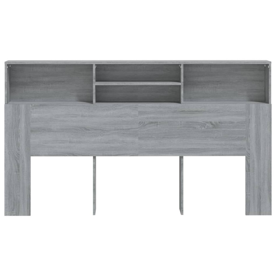 Mueble cabecero gris Sonoma 180x19x103,5