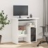 Escritorio de madera contrachapada blanco 80x45x74