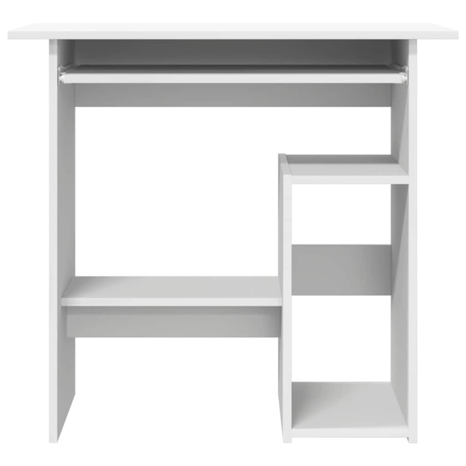 Escritorio de madera contrachapada blanco 80x45x74