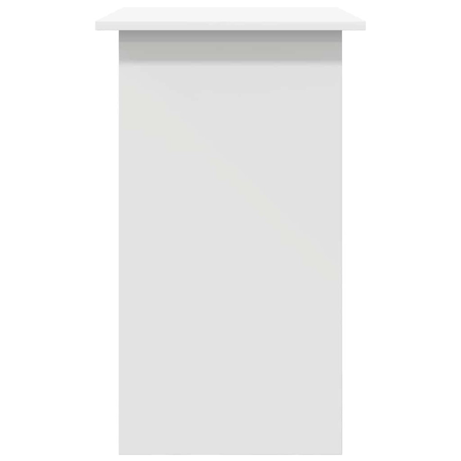 Escritorio de madera contrachapada blanco 80x45x74