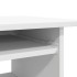 Escritorio de madera contrachapada blanco 80x45x74