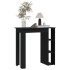 Mesa bar con estante madera contrachapada negro 102x50x103,5