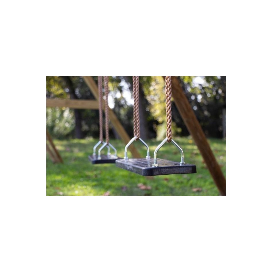 Columpio Doble Karai Deluxe Asientos Con Cuerdas