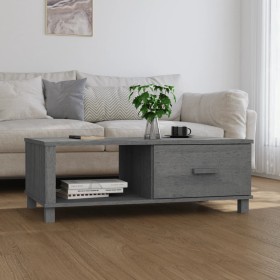 Mesa de centro HAMAR madera maciza pino gris oscuro