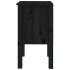 Mesitas de noche 2 uds madera maciza de pino negro