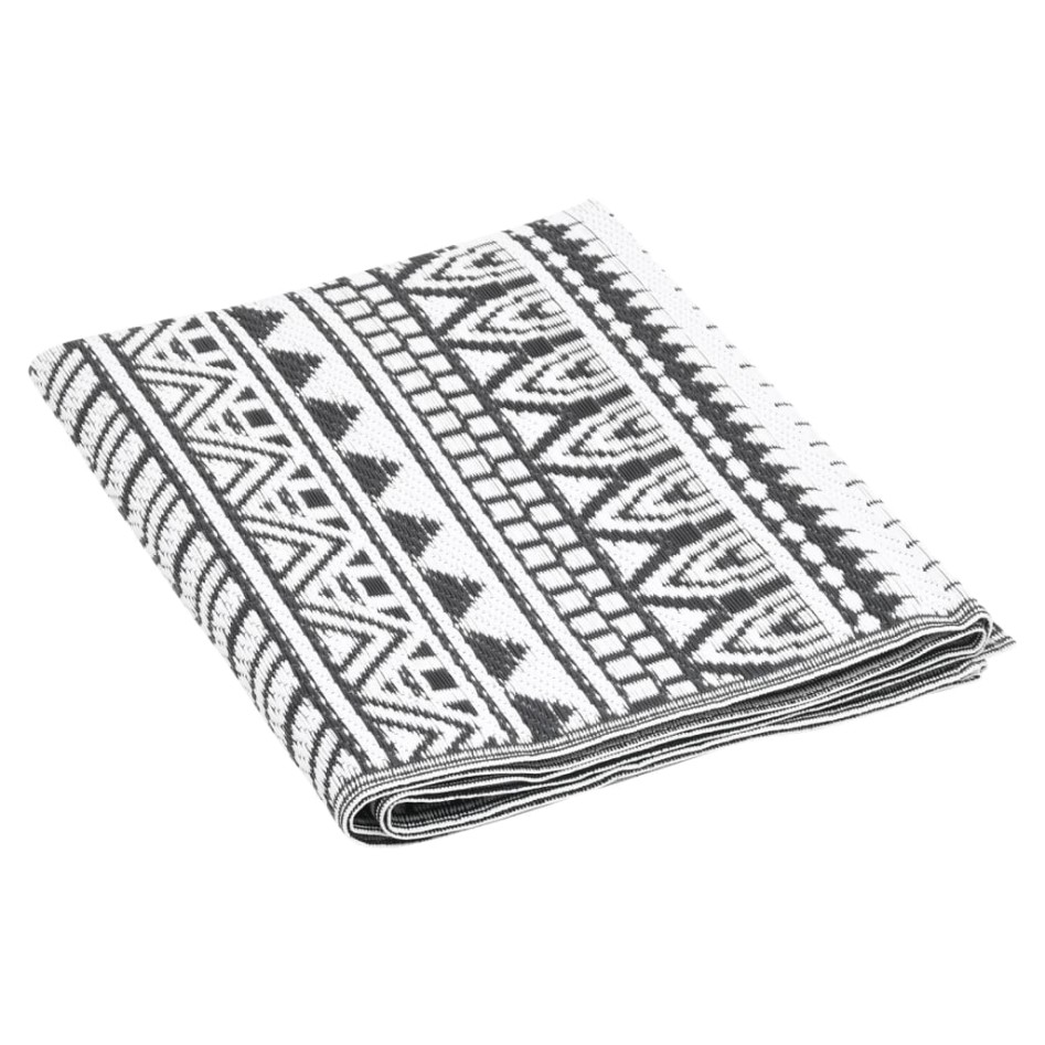 Alfombra de exterior ARAKIL negra 190x290 cm