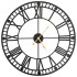 Reloj de pared vintage movimiento cuarzo metal 60 cm