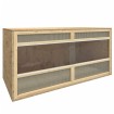 Terrario de madera contrachapada 100x47x47 cm