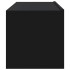 Muebles TV pared 2 uds madera contrachapada negro 100x30x30