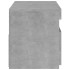 Mueble de TV con luces LED gris hormigón 75x35x40
