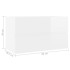 Mueble de lavabo madera de ingeniería blanco 80x38,5x45