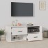 Mueble para TV madera contrachapada blanco 100x35x40