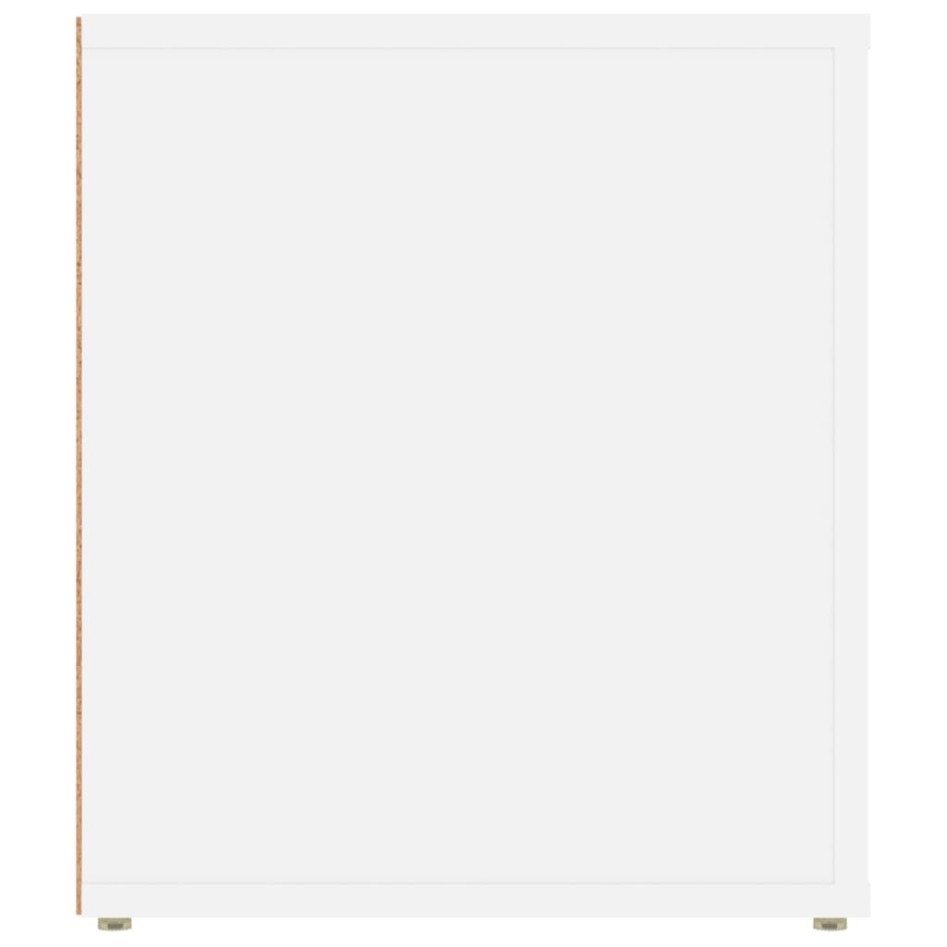 Mueble para TV madera contrachapada blanco 100x35x40