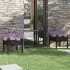 Jardineras 2 uds madera maciza de pino negro 70x70x70