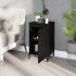 Mesitas de noche 2 uds madera contrachapada negro 40x35x70