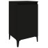 Mesitas de noche 2 uds madera contrachapada negro 40x35x70