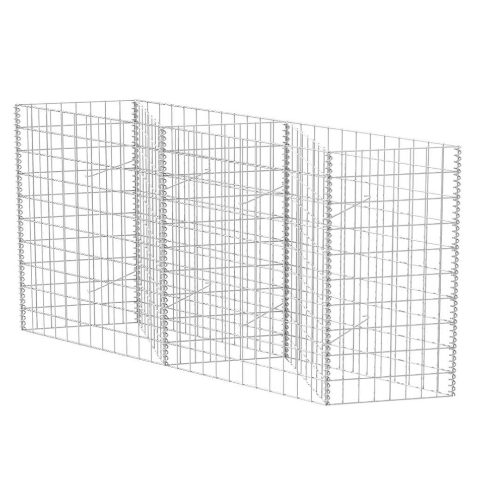 Cesta de muro de gaviones acero galvanizado 120x30x100