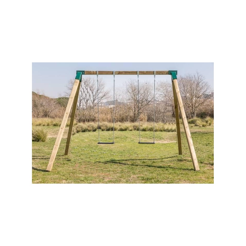 Columpio Doble Karai Deluxe Asientos Con Cadenas