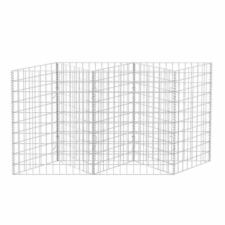 Cesta de muro de gaviones acero galvanizado 120x30x100