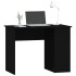 Escritorio de madera contrachapada negro 100x55x75