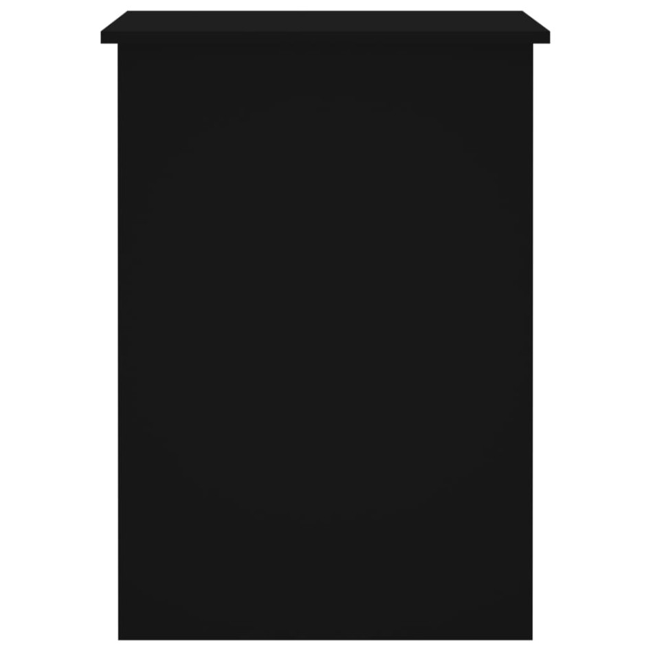 Escritorio de madera contrachapada negro 100x55x75