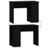 Escritorio de madera contrachapada negro 100x55x75