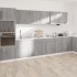 Armario bajo cocina madera ingeniería gris Sonoma 50x46x81,5