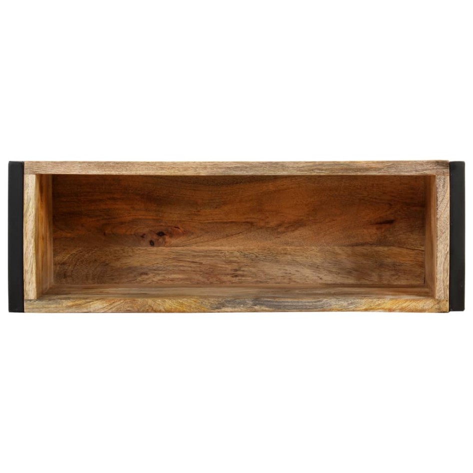 Jardinera de madera de mango rugosa 60x20x68