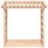 Leñero de madera maciza de pino 108x64,5x110