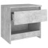 Mesitas de noche 2 uds contrachapada gris hormigón 40x30x39