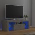 Mueble de TV con luces LED gris hormigón 120x35x40