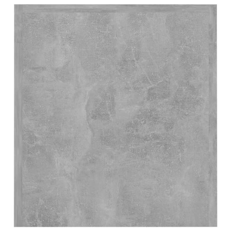 Mueble de TV con luces LED gris hormigón 120x35x40