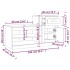Mueble zapatero madera contrachapada blanco brillo 100x42x60