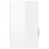 Mesita de noche madera contrachapada blanco brillo 50x36x60